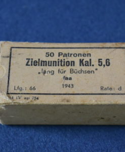 GERMAN WW2 .22LR MILITARY TRAINING AMMUNITION